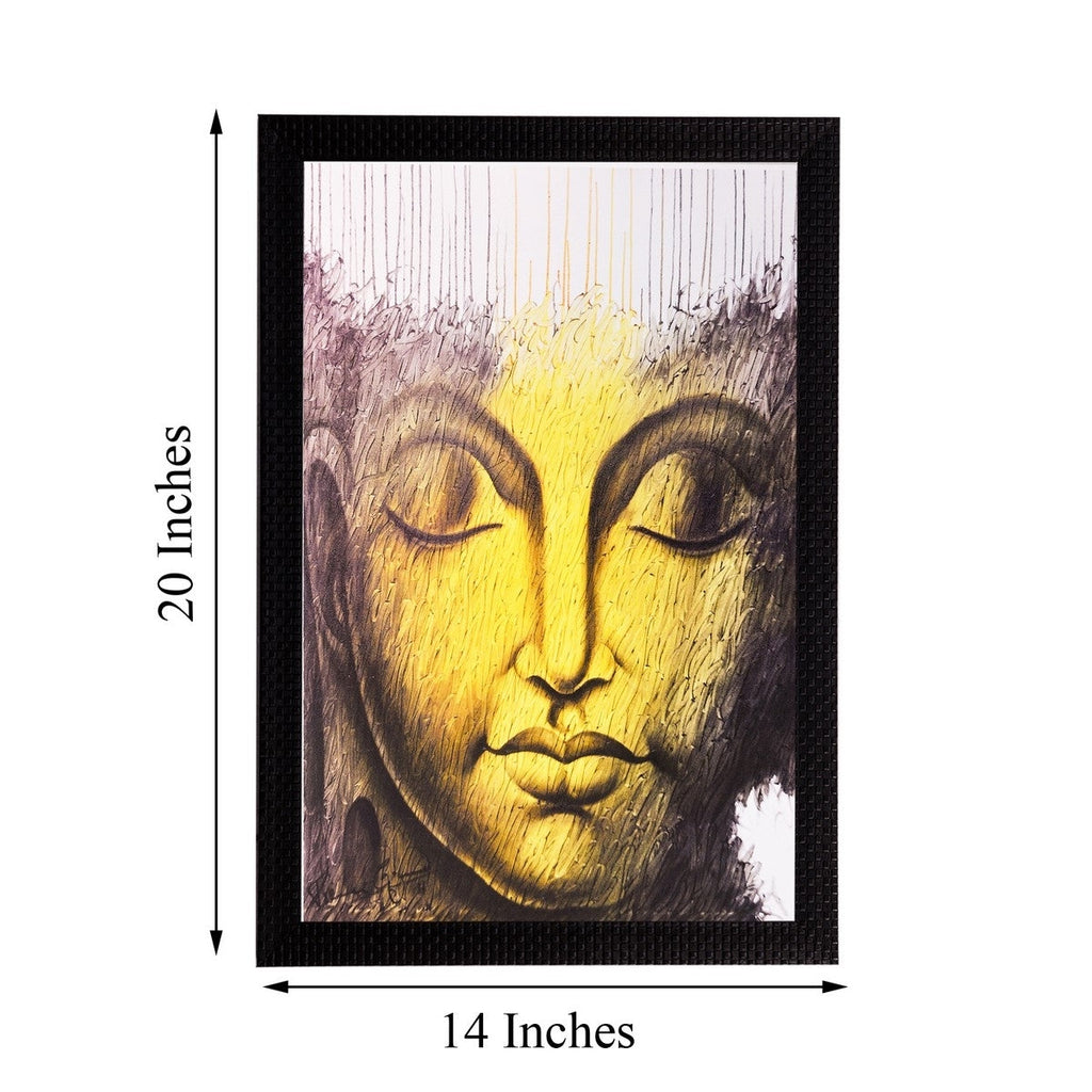 Lord Buddha Matt Textured UV Art Painting Kafalo