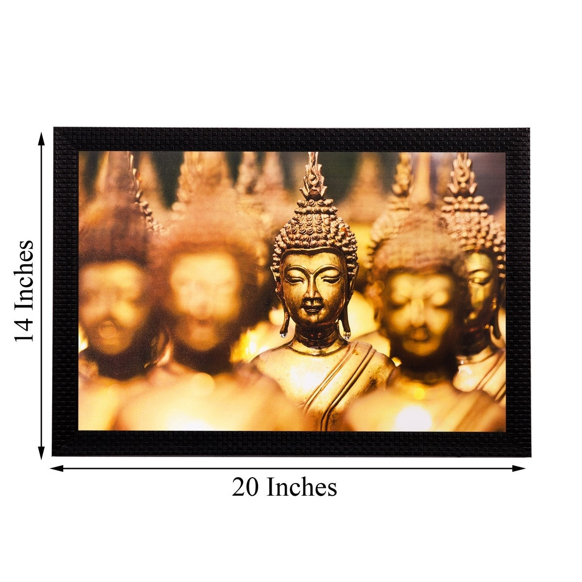 Lord Buddha Matt Textured UV Art Painting Kafalo