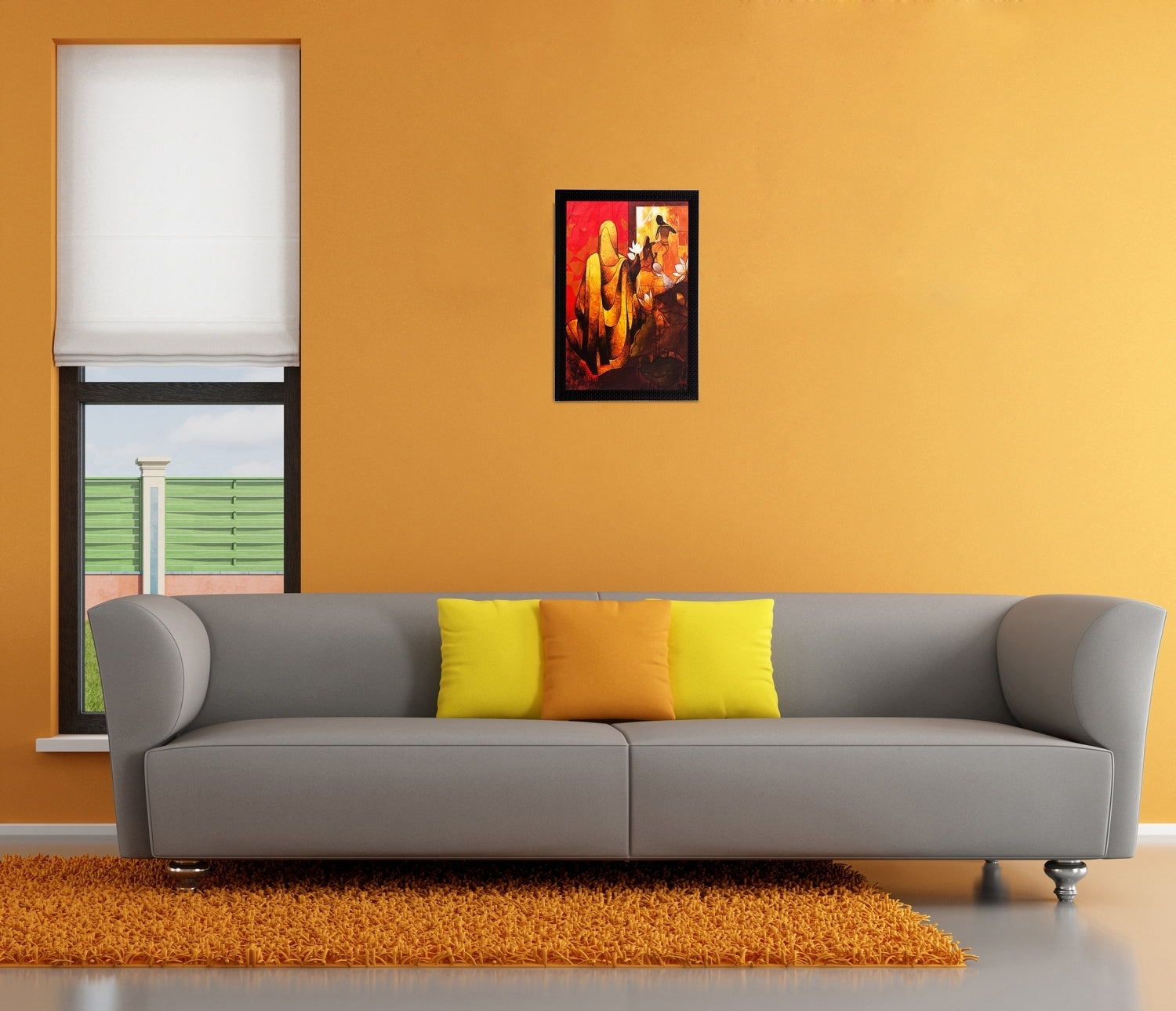 Still Life View Matt Textured UV Art Painting Kafalo