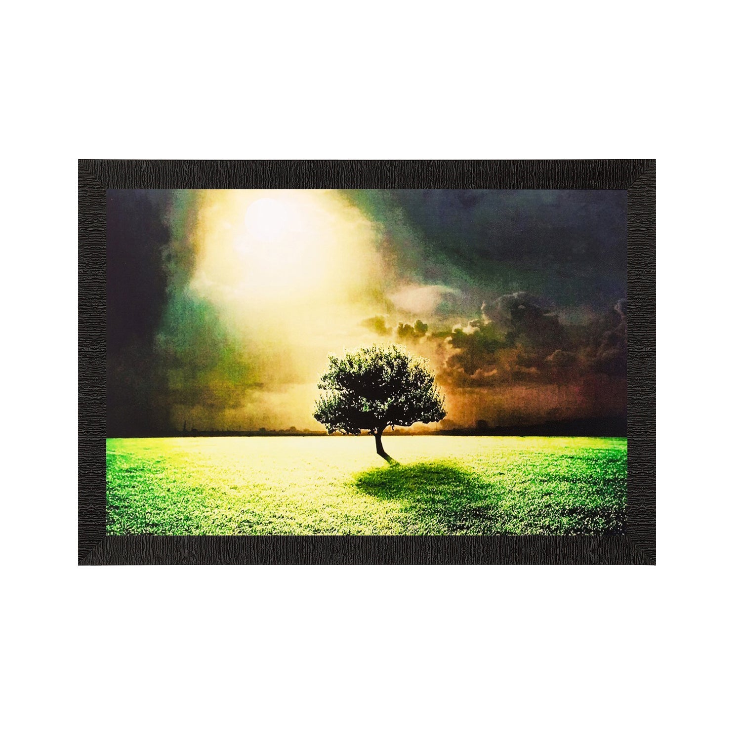Garden View in Sunlight Matt Textured UV Art Painting Kafalo