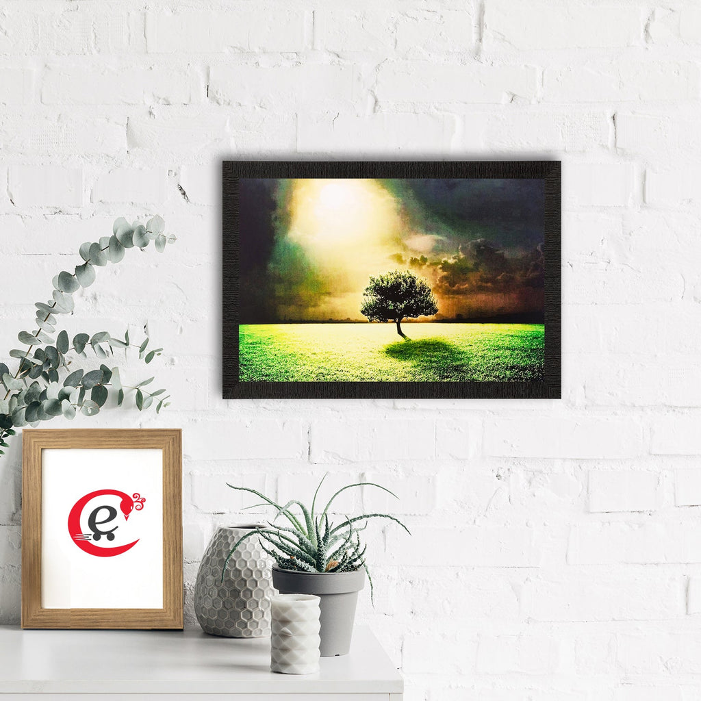 Garden View in Sunlight Matt Textured UV Art Painting Kafalo