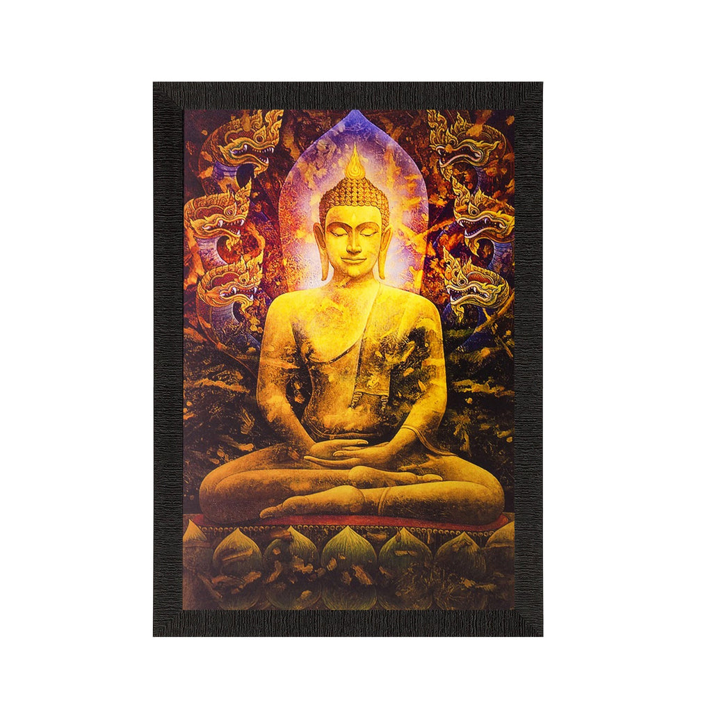 Lord Buddha Painting Digital Printed Religious Wall Art Kafalo