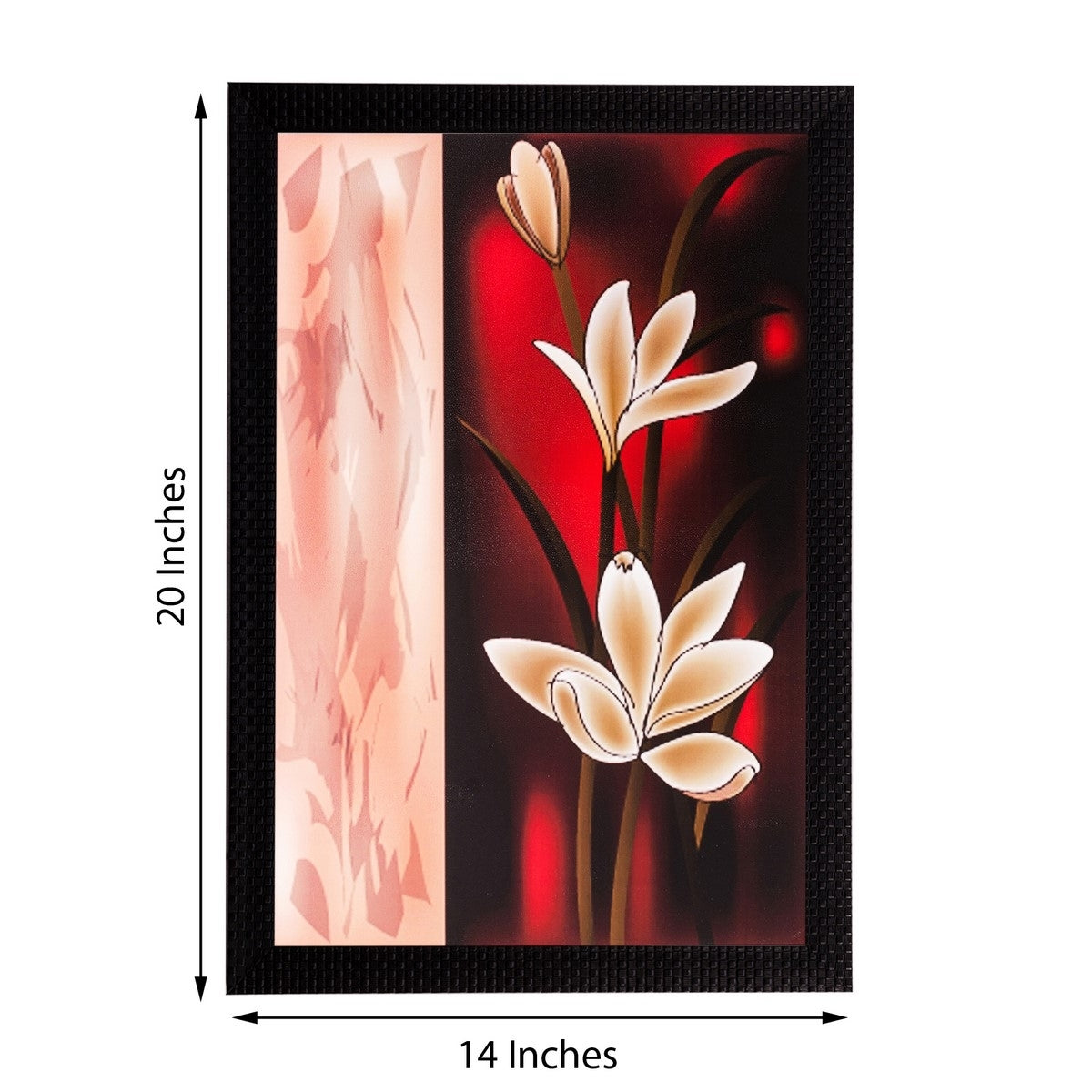 Floral Matt Textured UV Art Painting Kafalo