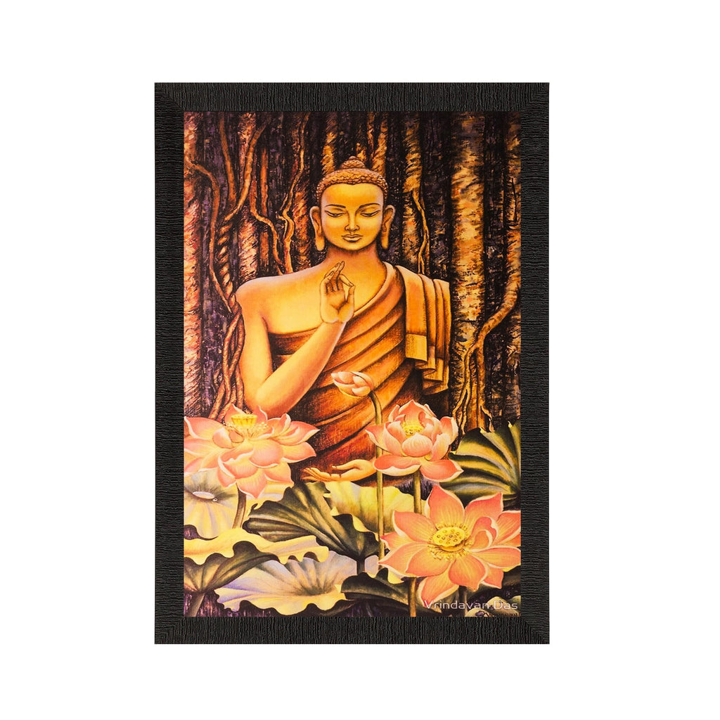 Blessing Buddha Painting Digital Printed Religious Wall Art Kafalo