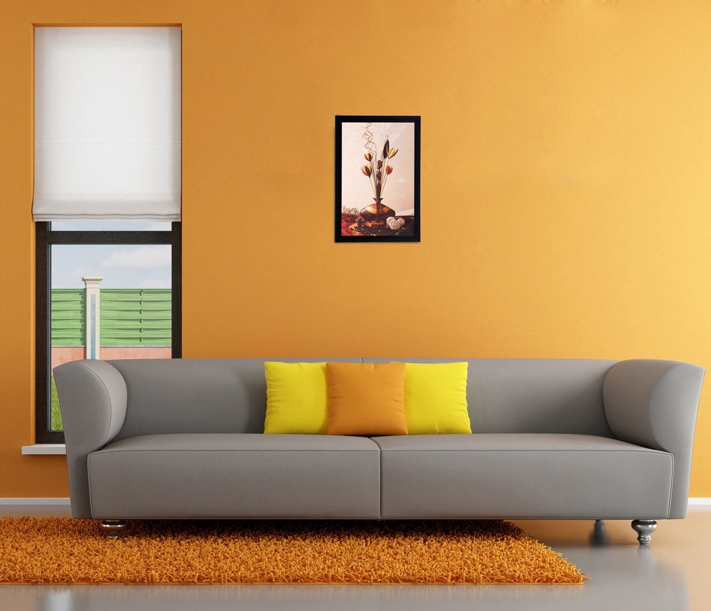 Stems & Vase Matt Textured UV Art Painting Kafalo