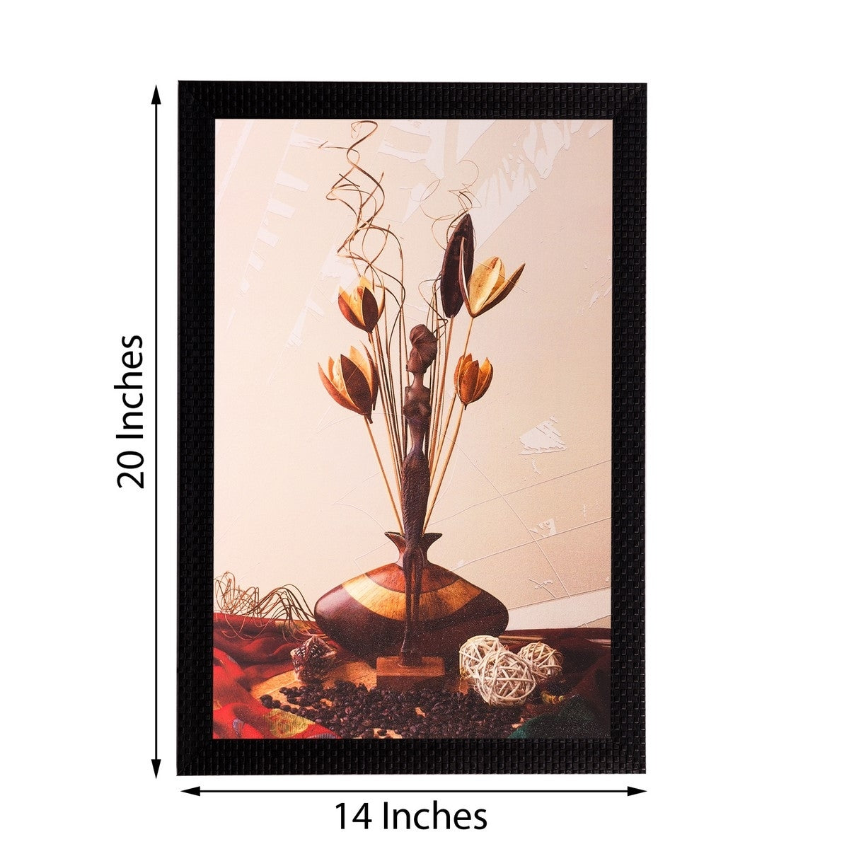 Stems & Vase Matt Textured UV Art Painting Kafalo