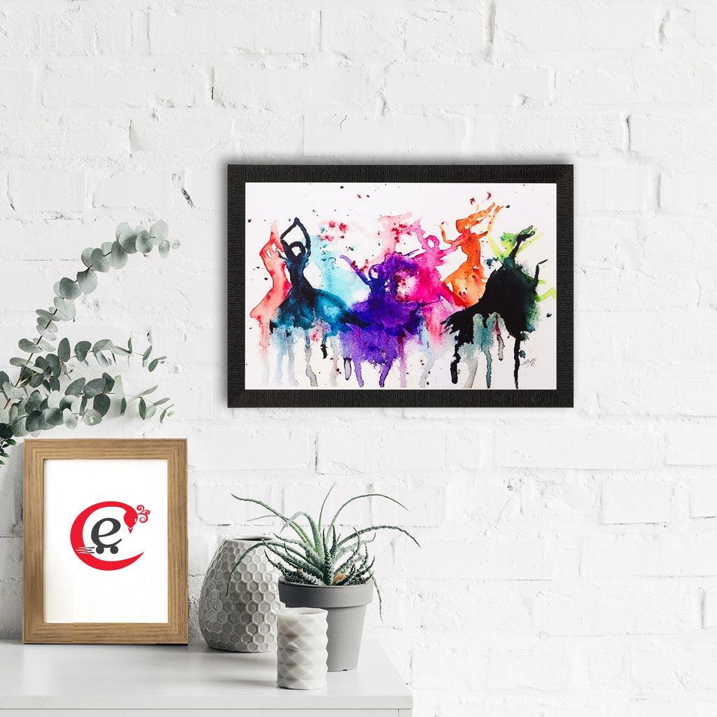 Abstract Colorful Women Matt Textured UV Art Painting Kafalo