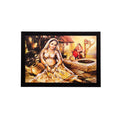 Village Woman Matt Textured UV Art Painting Kafalo