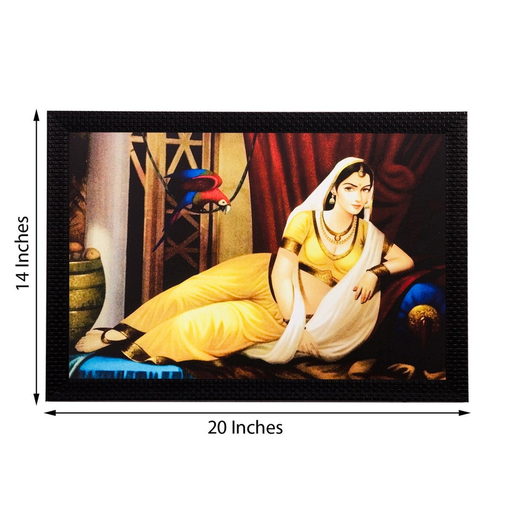Pretty Woman Matt Textured UV Art Painting Kafalo