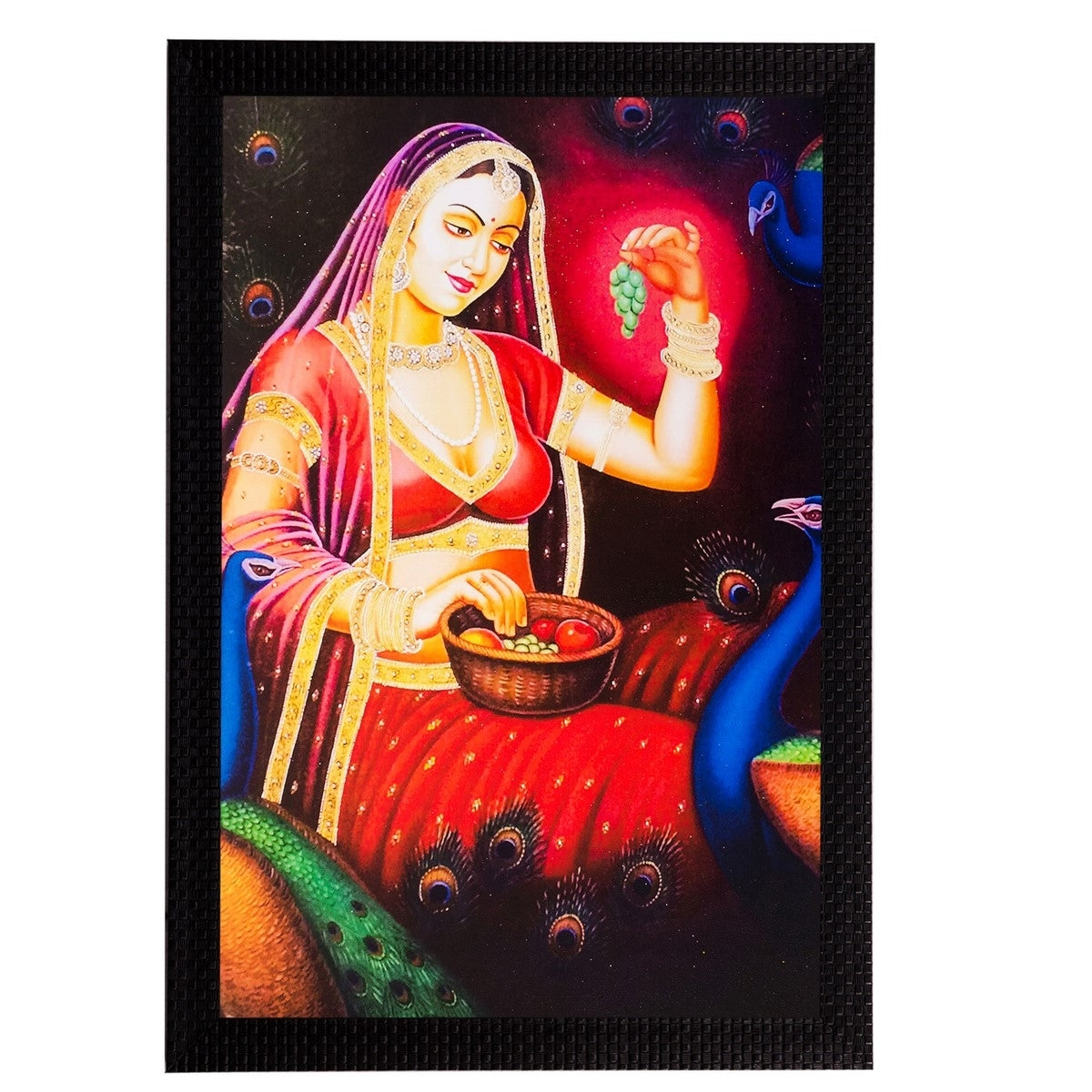 Beautiful Lady Matt Textured UV Art Painting Kafalo