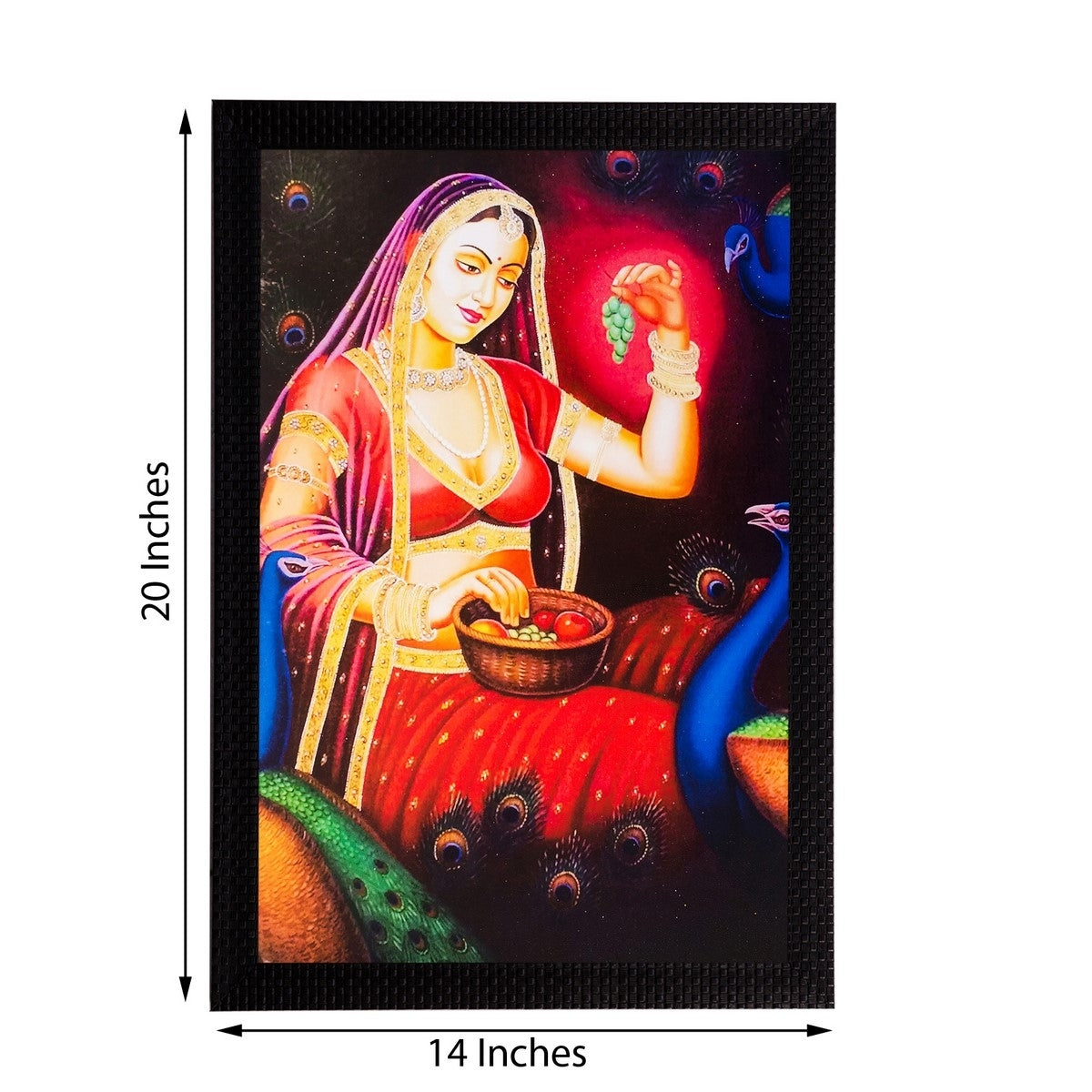 Beautiful Lady Matt Textured UV Art Painting Kafalo