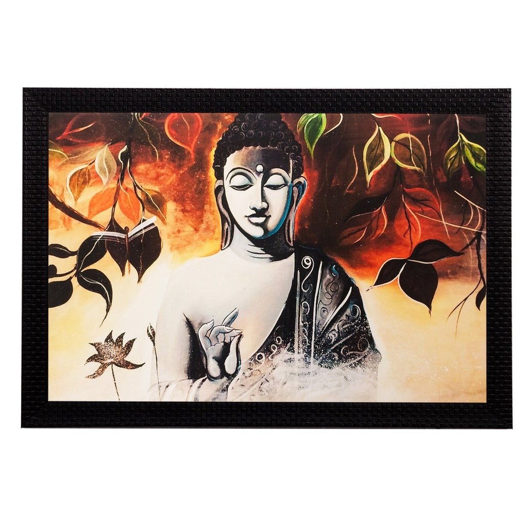Meditating Buddha Matt Textured UV Art Painting Kafalo