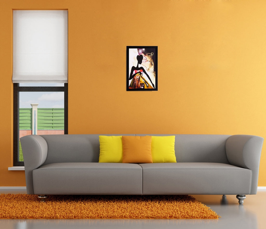 Abstract Girl Matt Textured UV Art Painting Kafalo