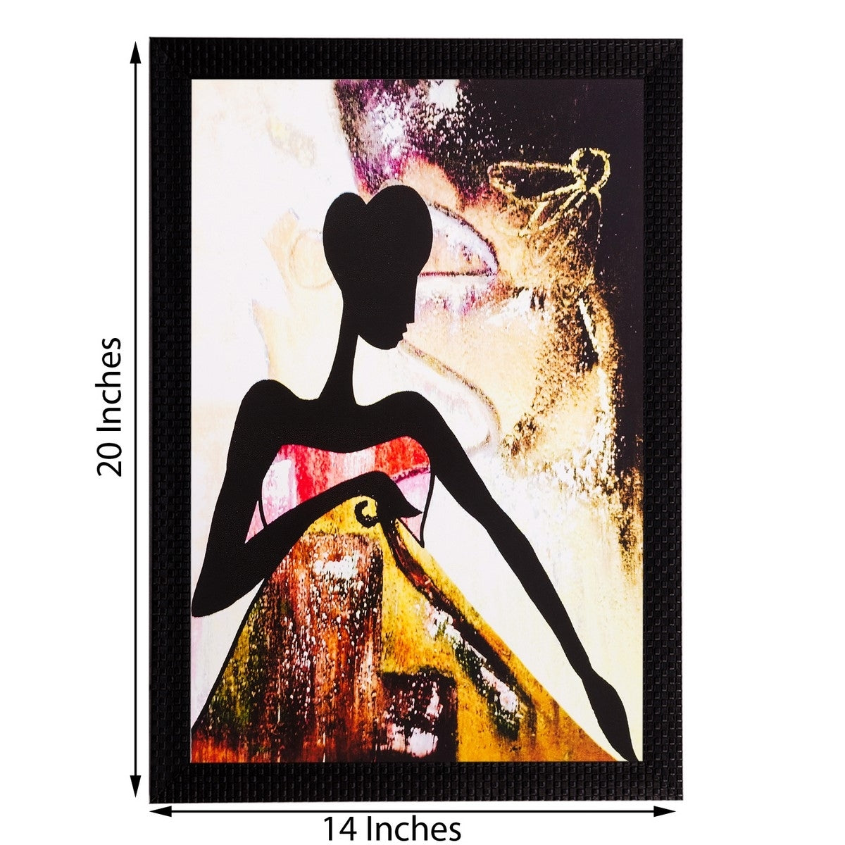 Abstract Girl Matt Textured UV Art Painting Kafalo