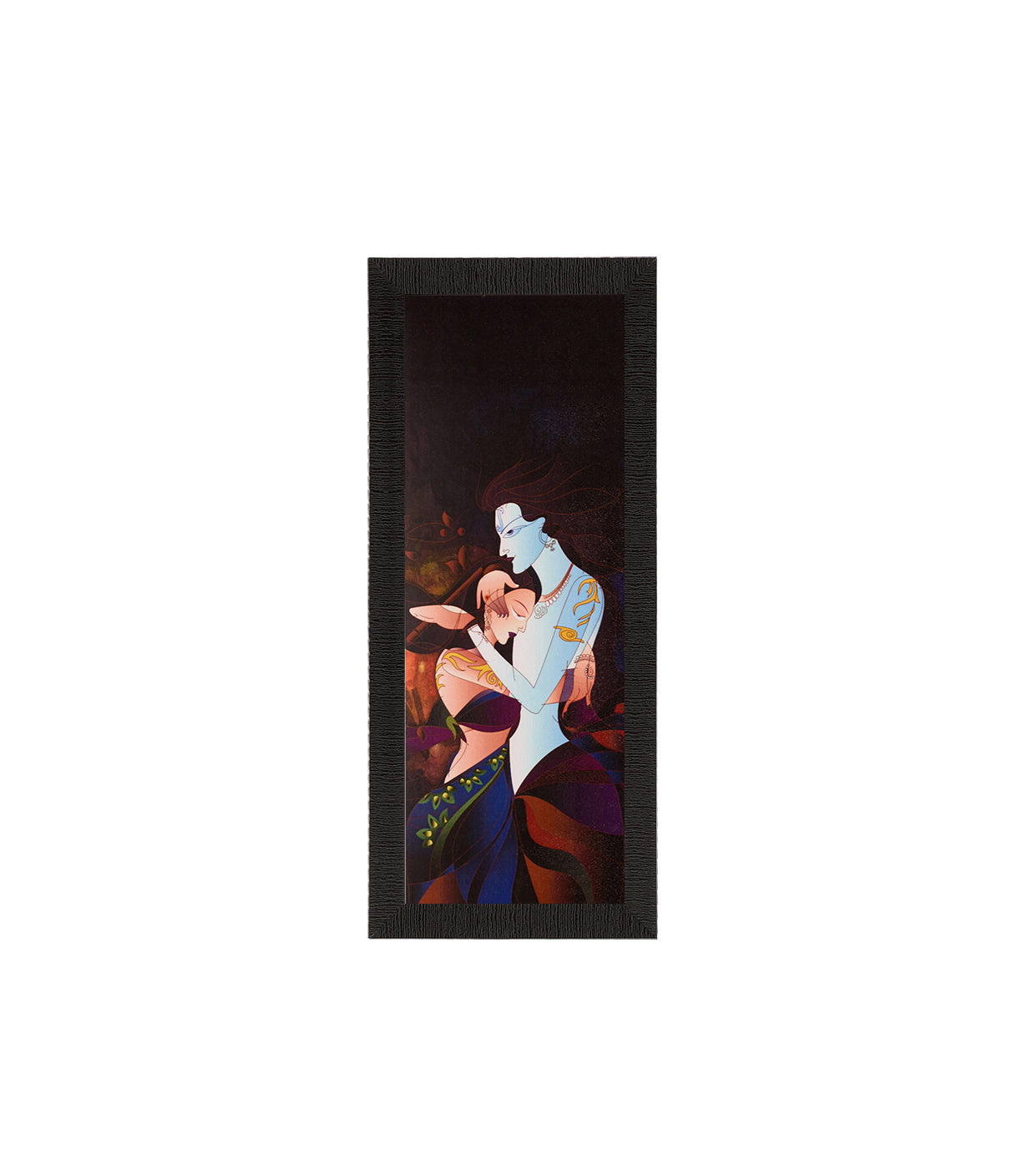Radha Krishna Painting Digital Printed Religious Wall Art Kafalo