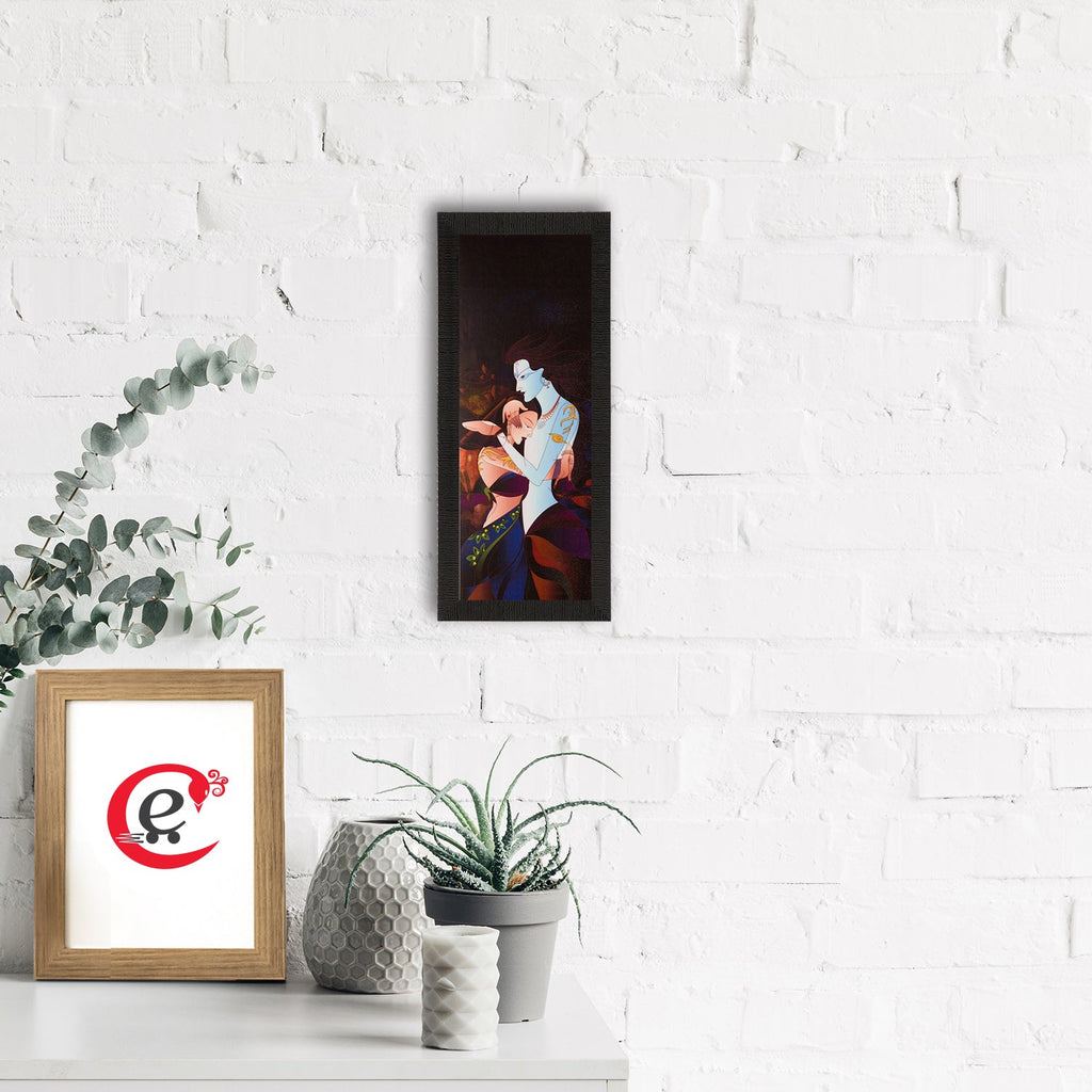 Radha Krishna Painting Digital Printed Religious Wall Art Kafalo