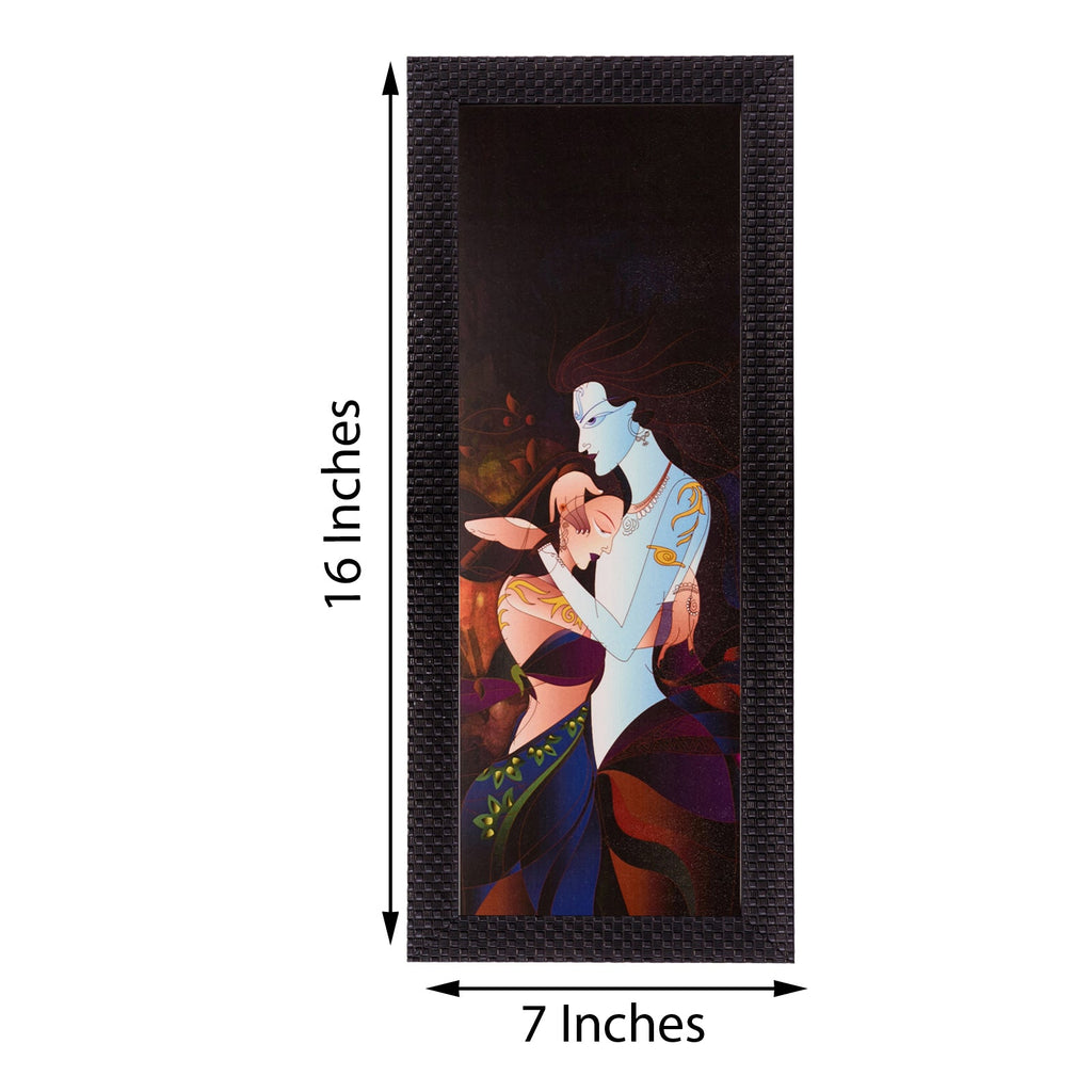 Radha Krishna Painting Digital Printed Religious Wall Art Kafalo
