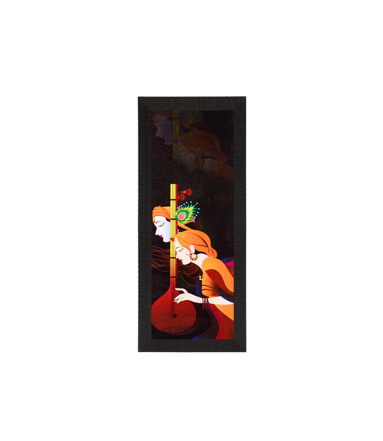 Radha Krishna Painting Digital Printed Religious Wall Art Kafalo