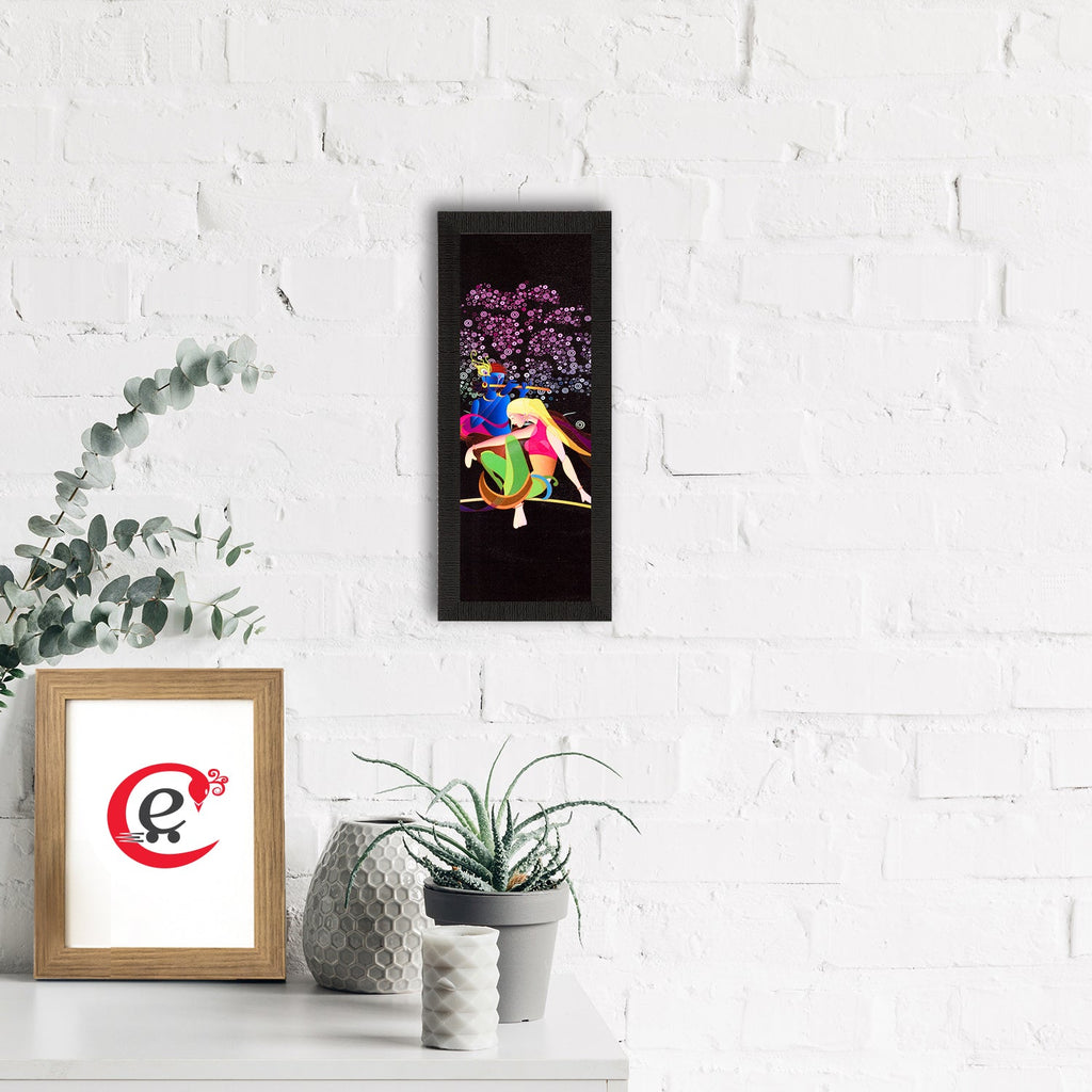 Radha Krishna Painting Digital Printed Religious Wall Art Kafalo