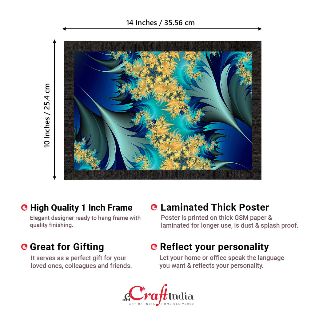 Blue Floral Satin Matt Texture UV Art Painting Kafalo