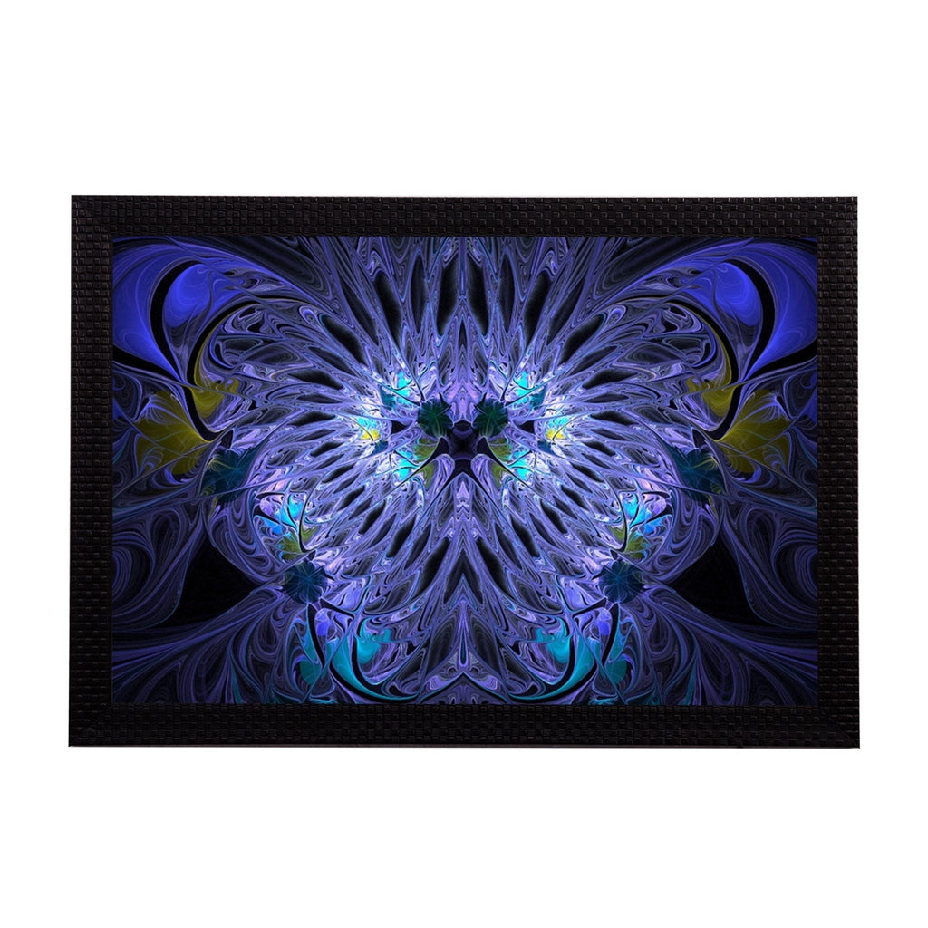 Blue Abstract Satin Matt Texture UV Art Painting Kafalo