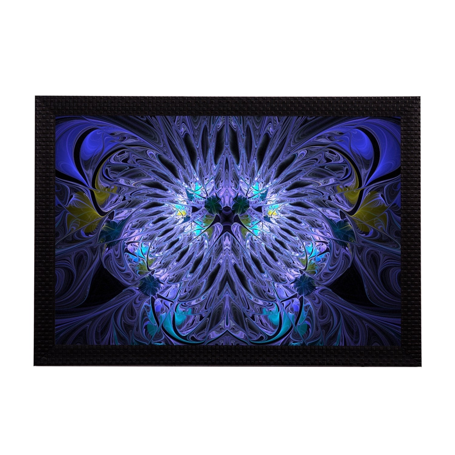 Blue Abstract Satin Matt Texture UV Art Painting Kafalo