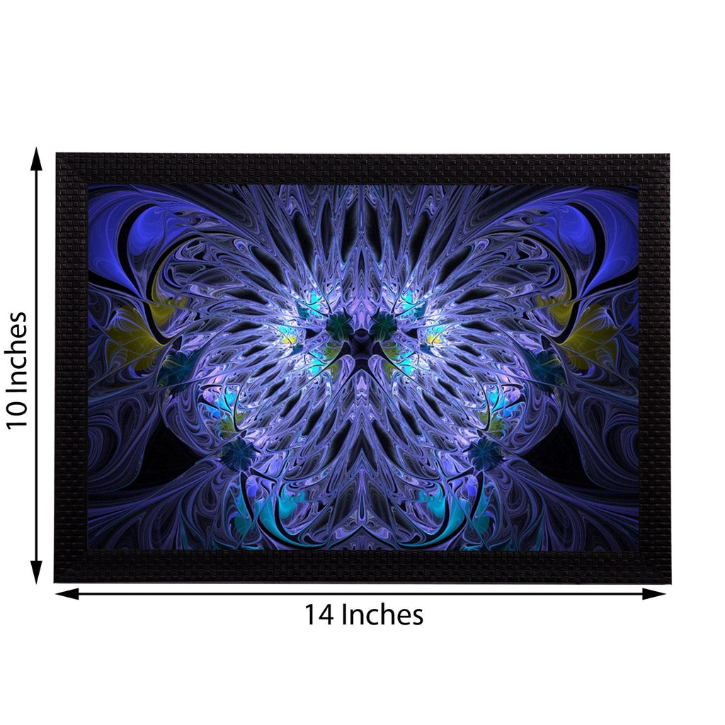 Blue Abstract Satin Matt Texture UV Art Painting Kafalo