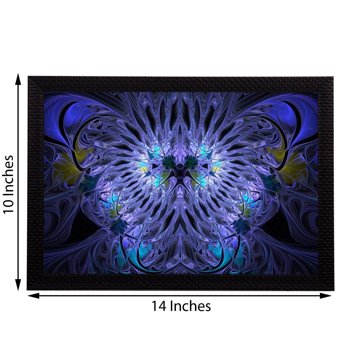 Blue Abstract Satin Matt Texture UV Art Painting Kafalo