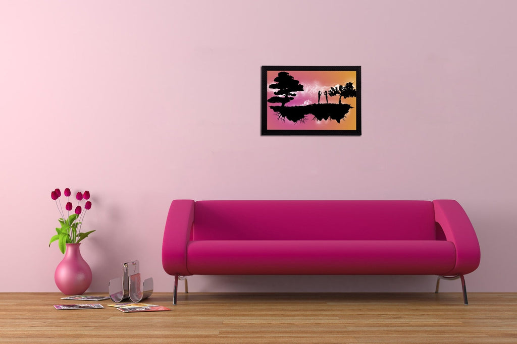 Trees Satin Matt Texture UV Art Painting Kafalo