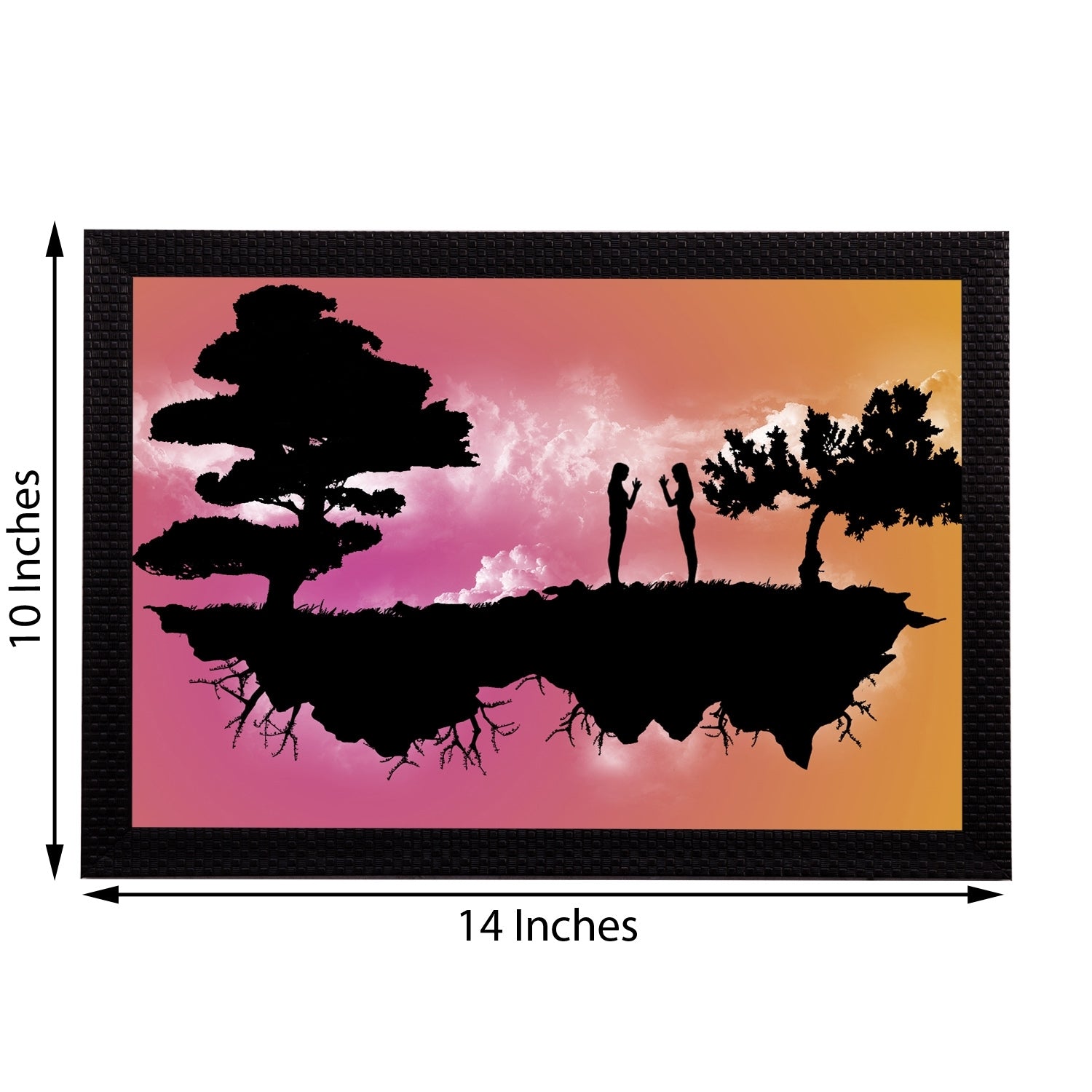Trees Satin Matt Texture UV Art Painting Kafalo