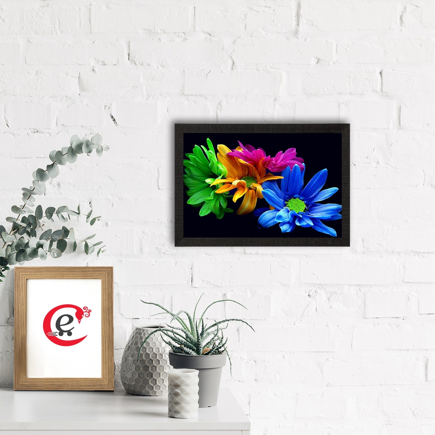 Beautiful Floral Satin Matt Texture UV Art Painting Kafalo