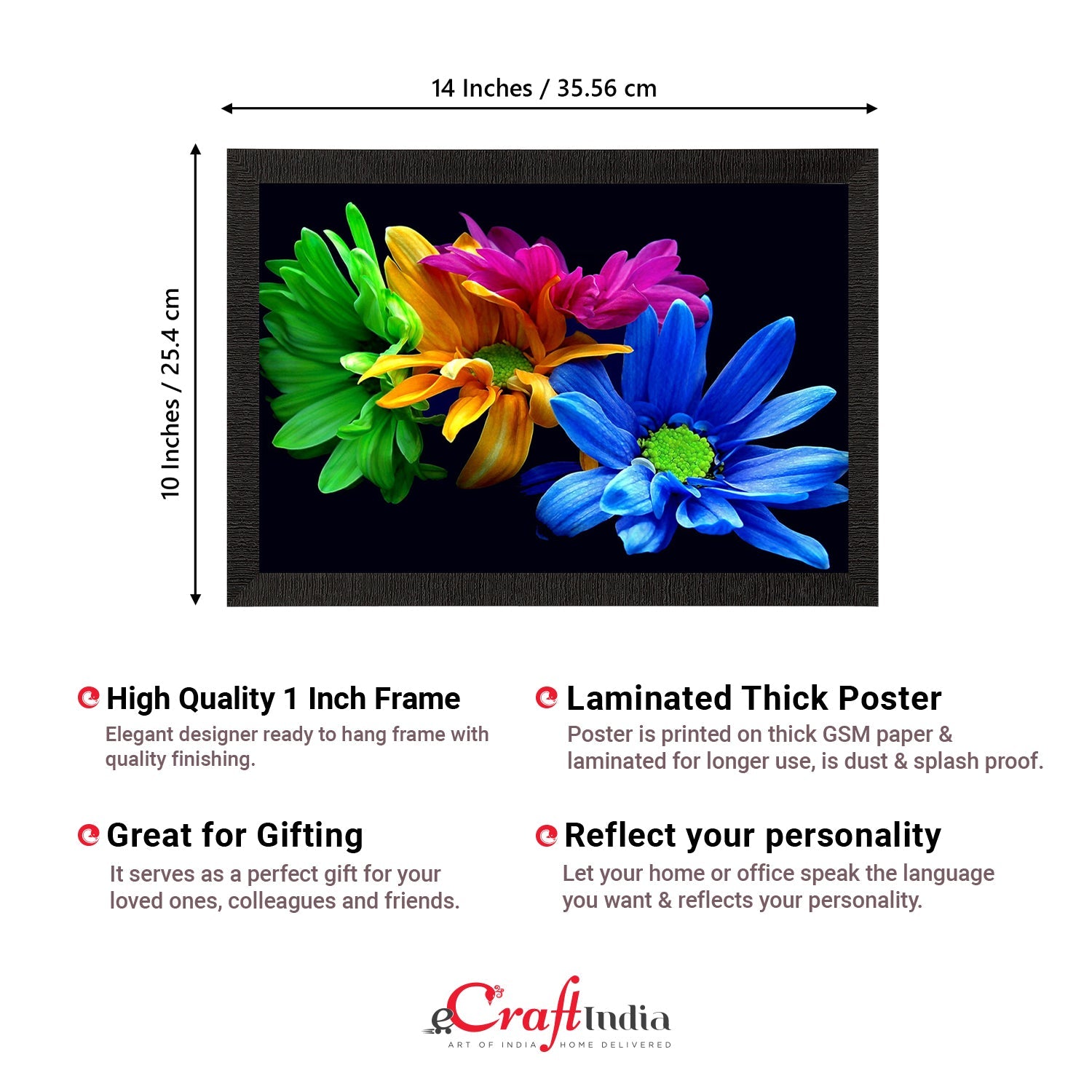 Beautiful Floral Satin Matt Texture UV Art Painting Kafalo