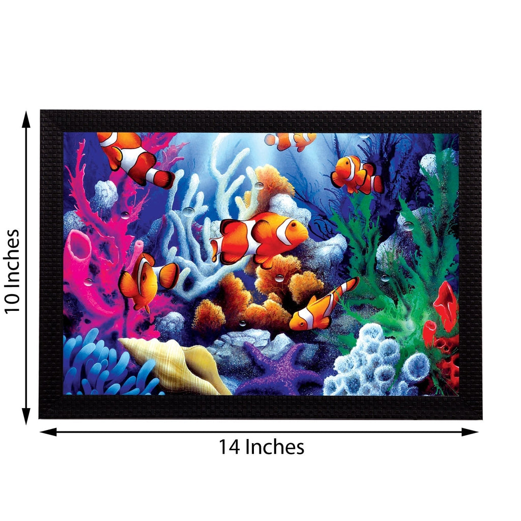Underwater View Satin Matt Texture UV Art Painting Kafalo