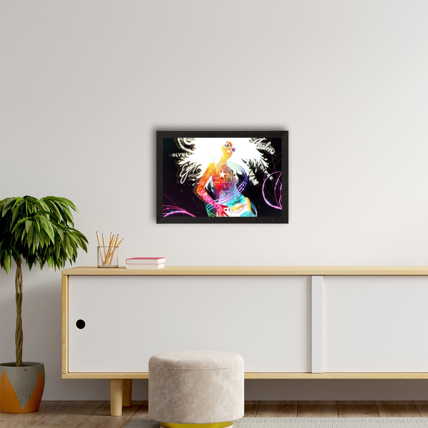 Rock Girl Satin Matt Texture UV Art Painting Kafalo