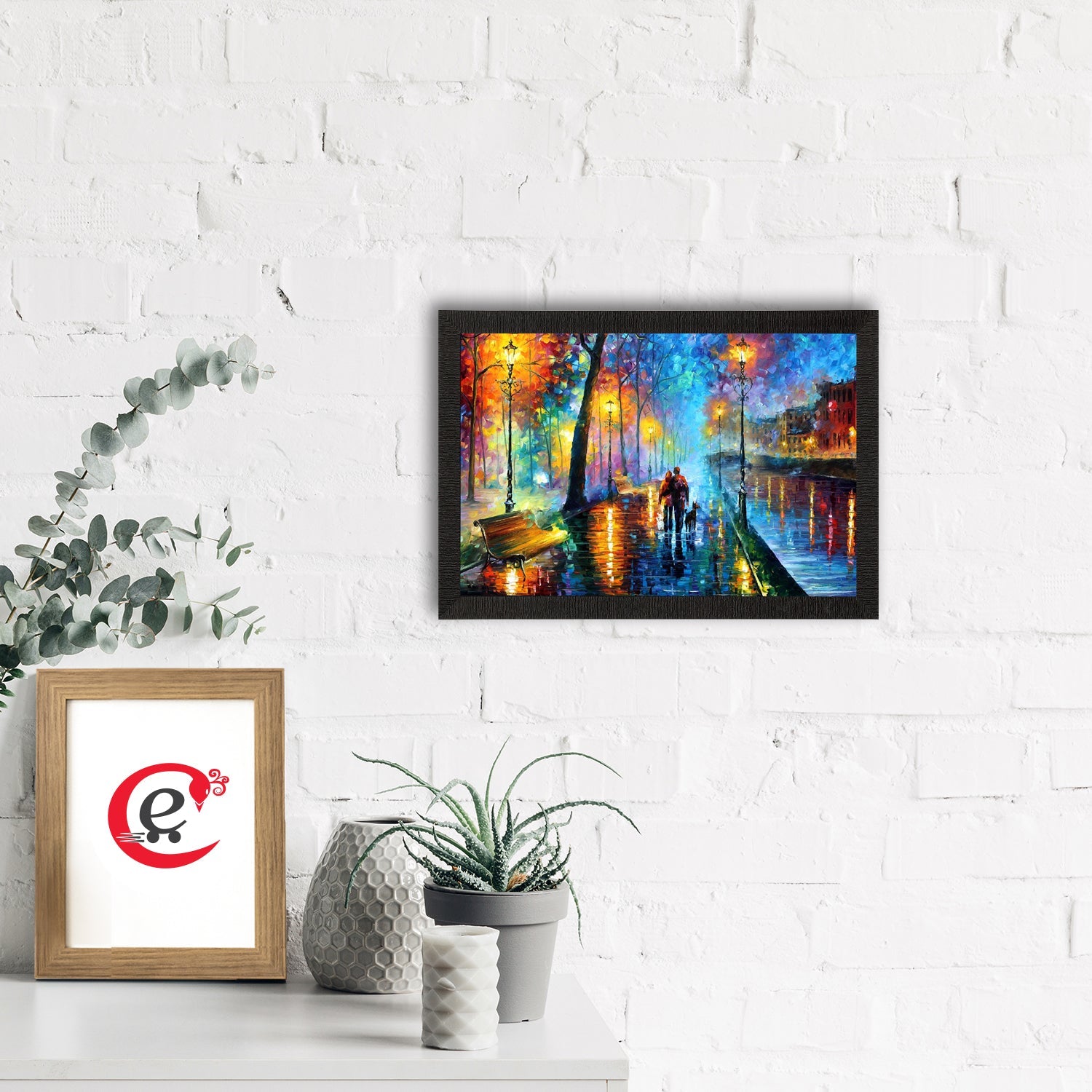 You & Me Satin Matt Texture UV Art Painting Kafalo