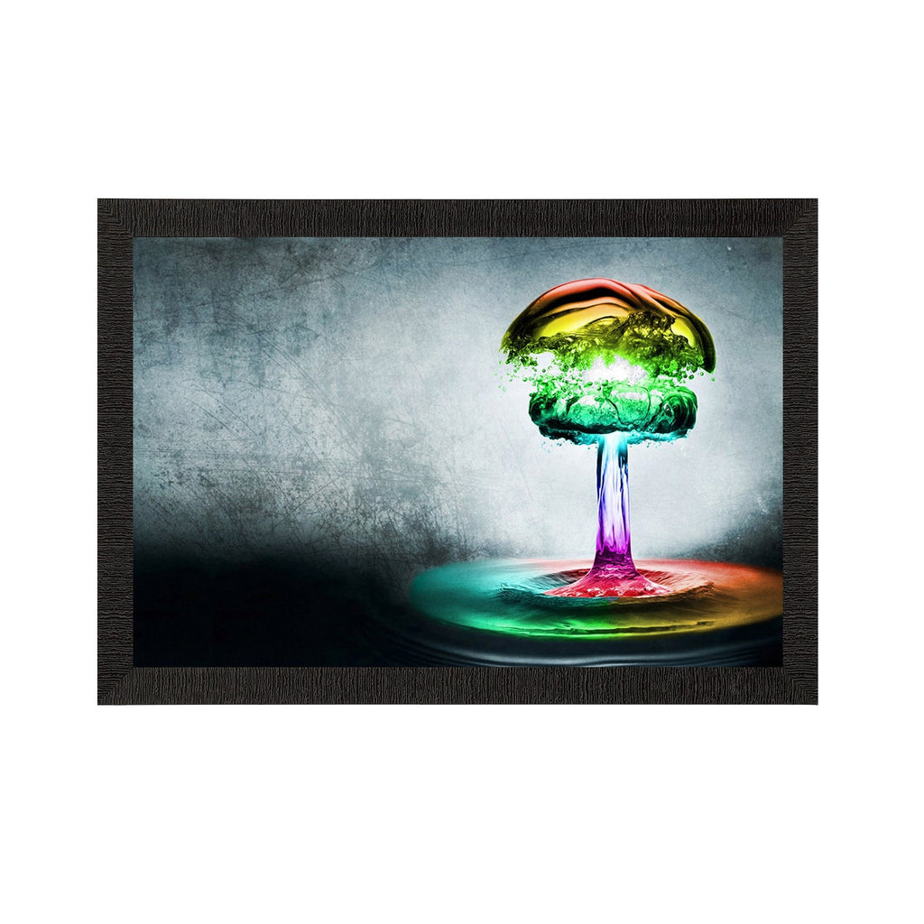 Dark Abstract Satin Matt Texture UV Art Painting Kafalo