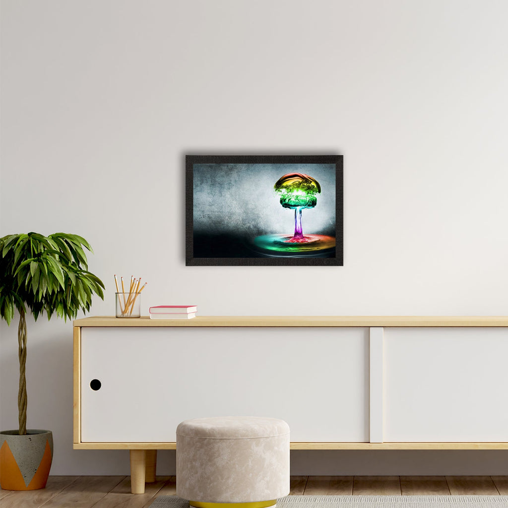 Dark Abstract Satin Matt Texture UV Art Painting Kafalo