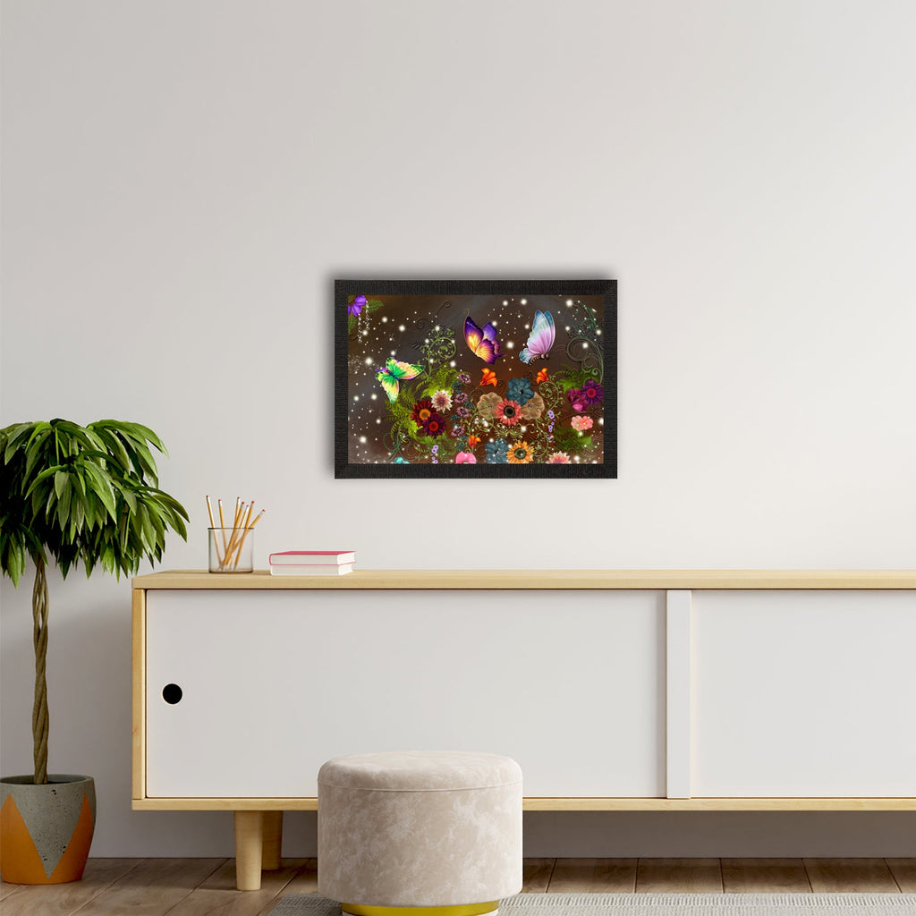 Colorful Butterflies Satin Matt Texture UV Art Painting Kafalo