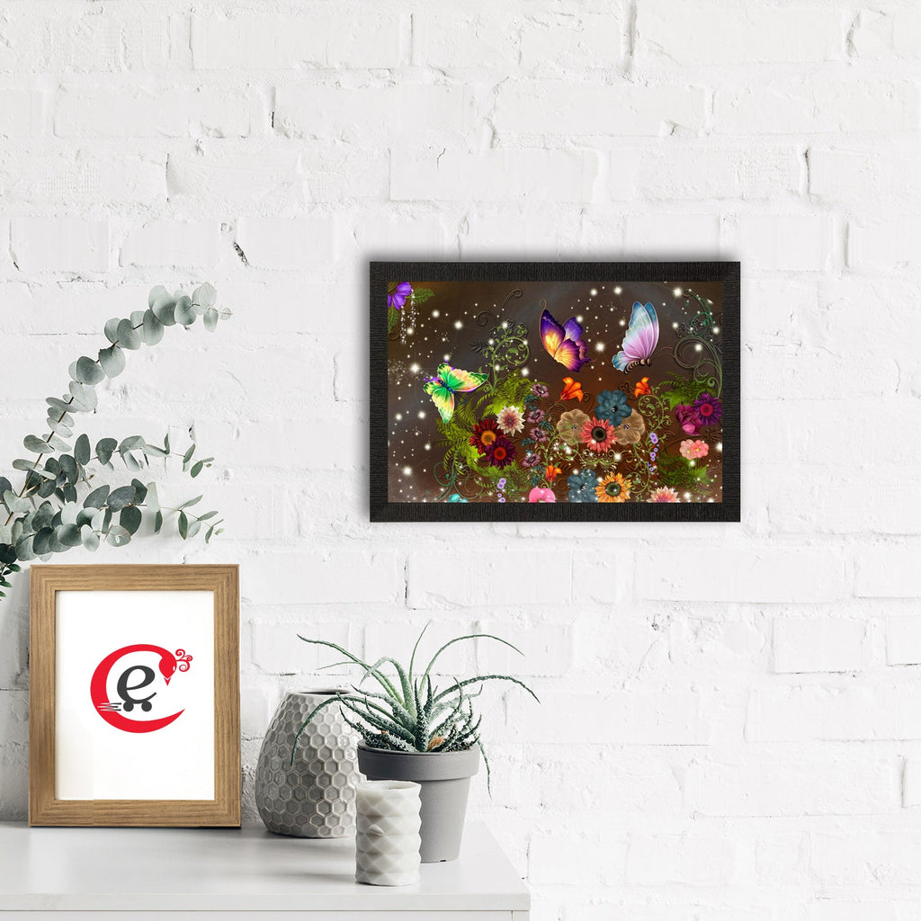 Colorful Butterflies Satin Matt Texture UV Art Painting Kafalo