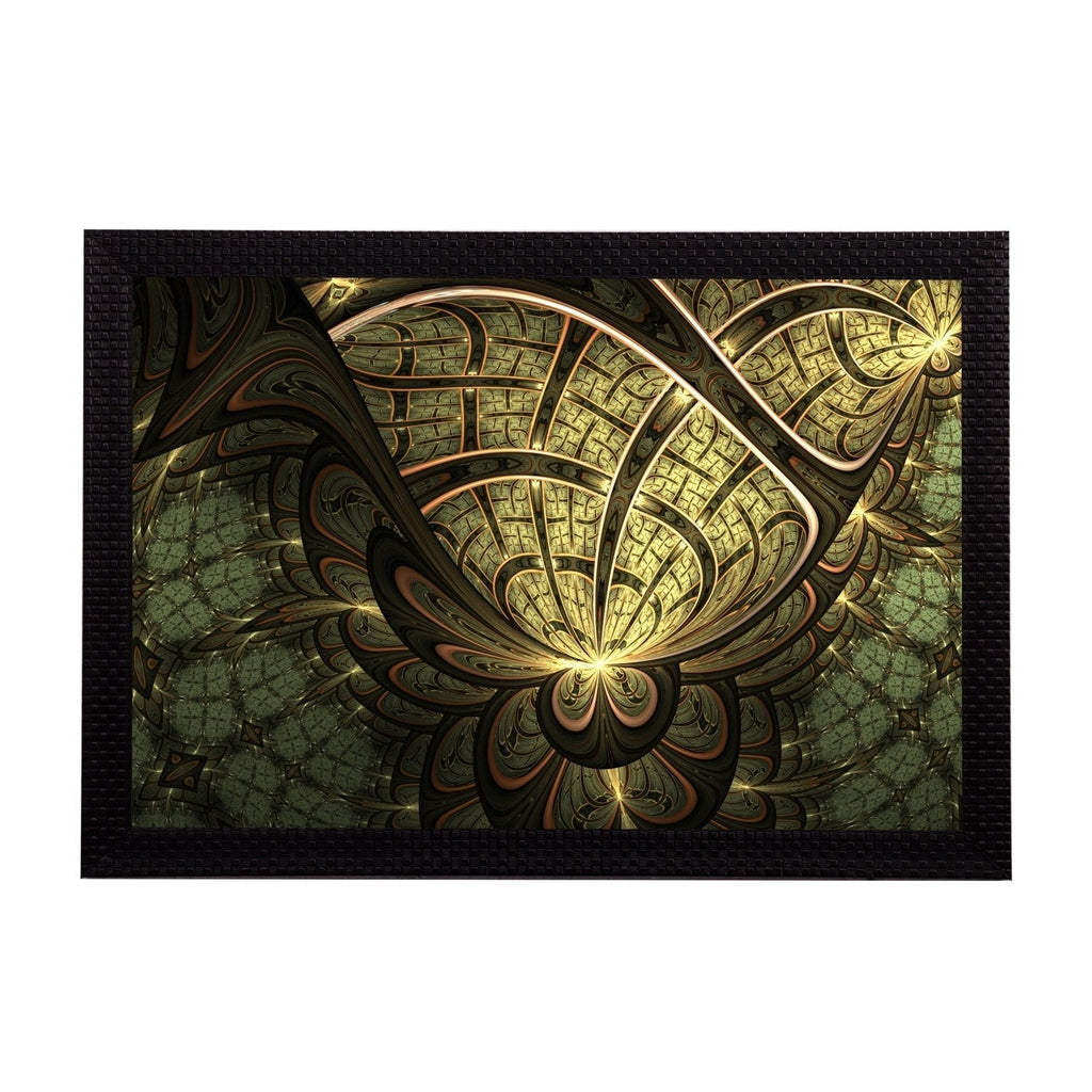 Green Abstract Satin Matt Texture UV Art Painting Kafalo