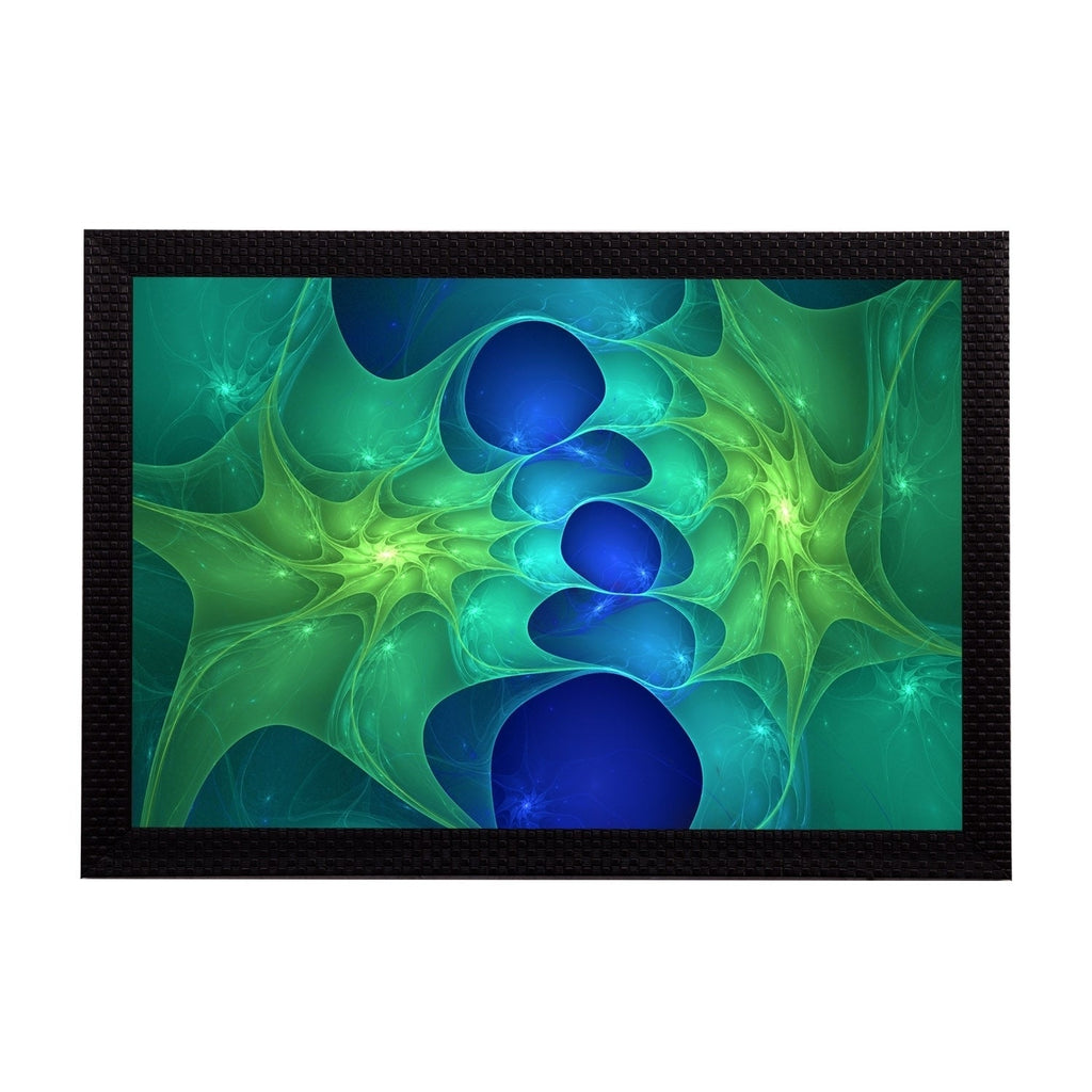 Blue Abstract Satin Matt Texture UV Art Painting Kafalo