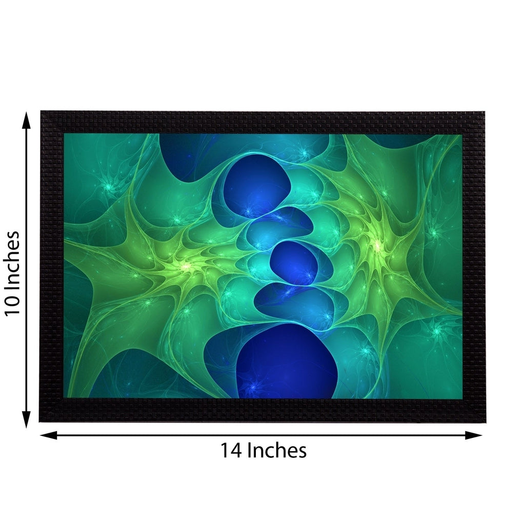 Blue Abstract Satin Matt Texture UV Art Painting Kafalo