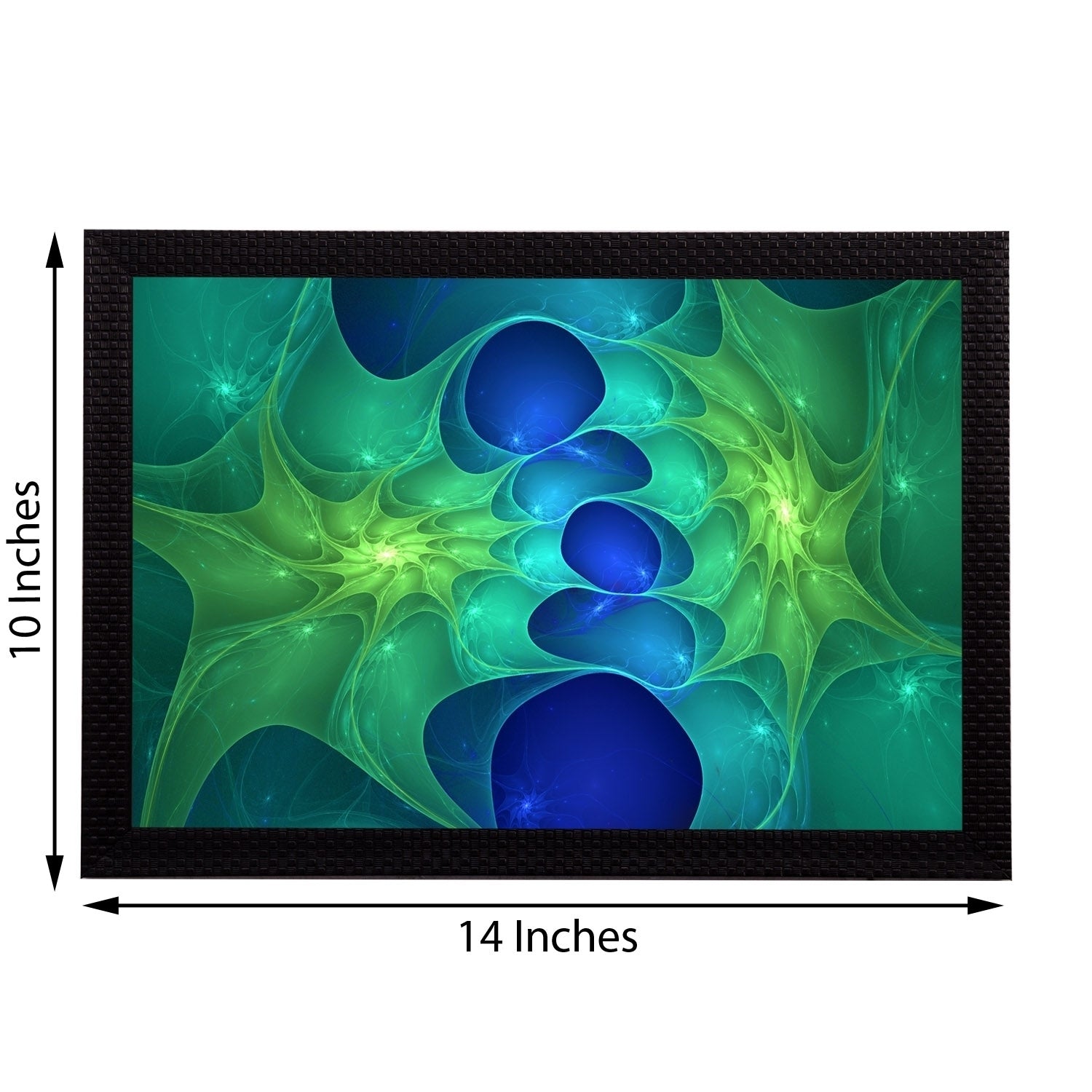 Blue Abstract Satin Matt Texture UV Art Painting Kafalo