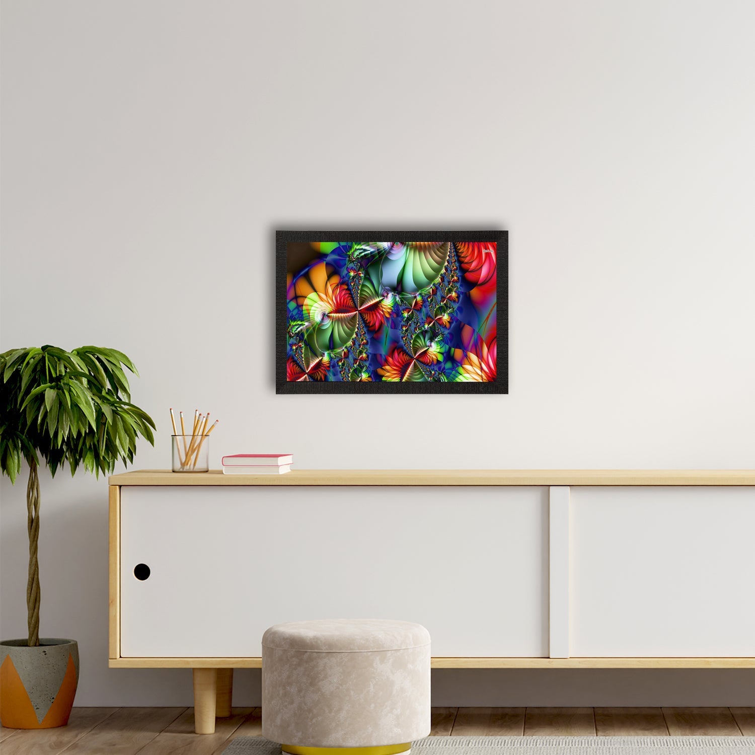 Abstract Work Satin Matt Texture UV Art Painting Kafalo