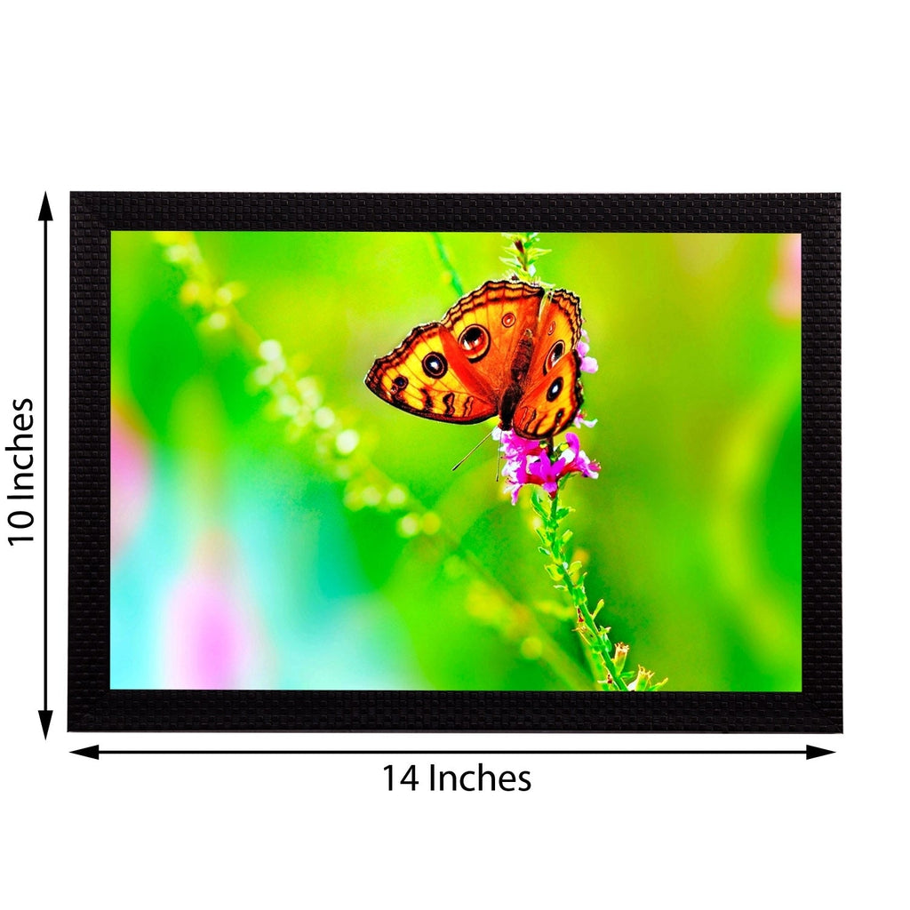 Orange Butterfly Satin Matt Texture UV Art Painting Kafalo