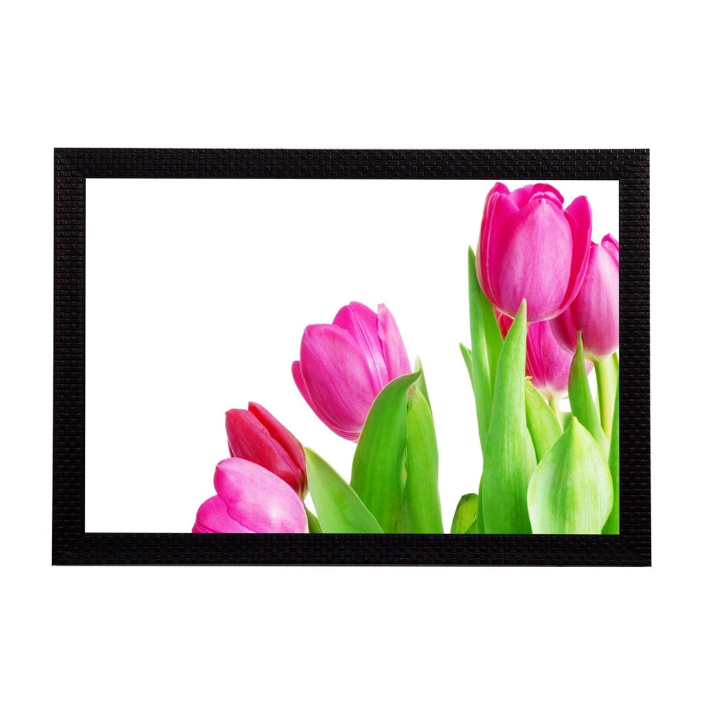 Floral Pink Satin Matt Texture UV Art Painting Kafalo