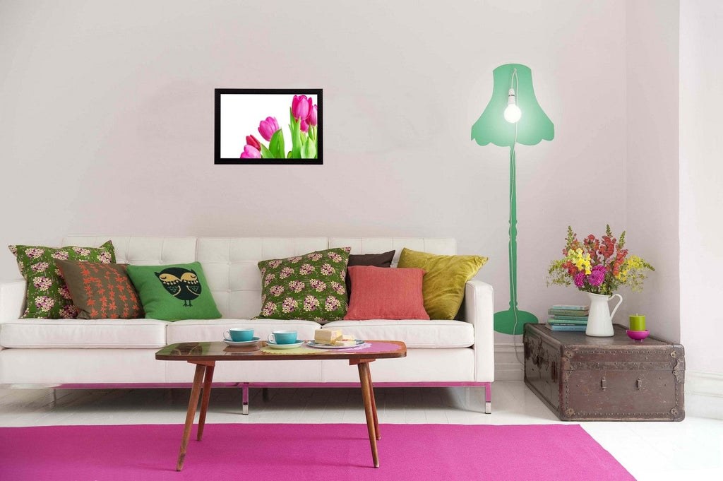 Floral Pink Satin Matt Texture UV Art Painting Kafalo