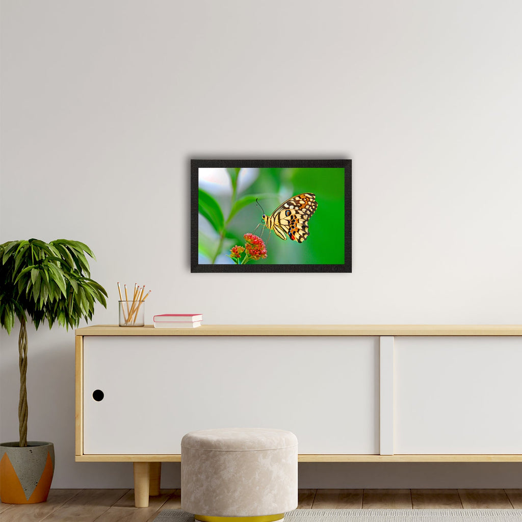 Flower & Butterfly Satin Matt Texture UV Art Painting Kafalo