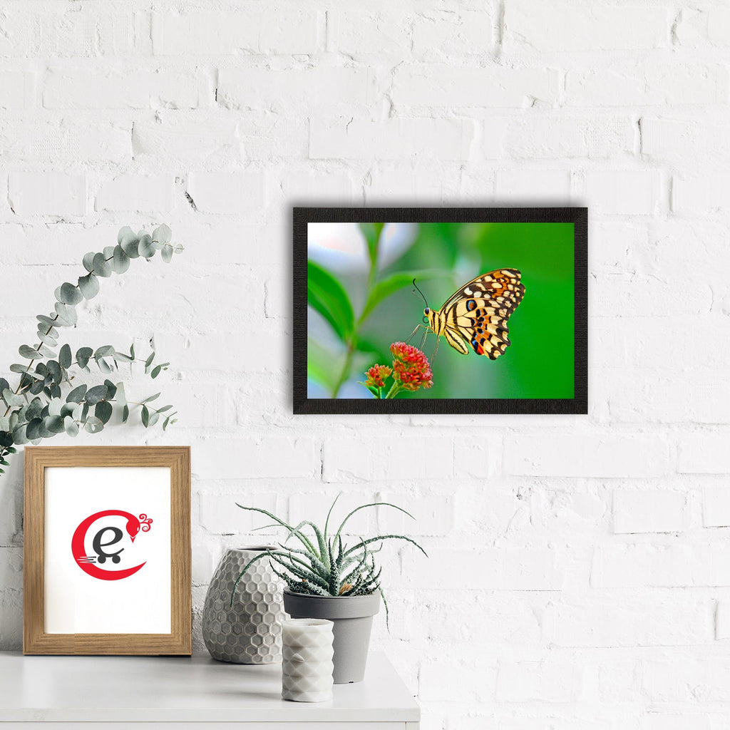 Flower & Butterfly Satin Matt Texture UV Art Painting Kafalo