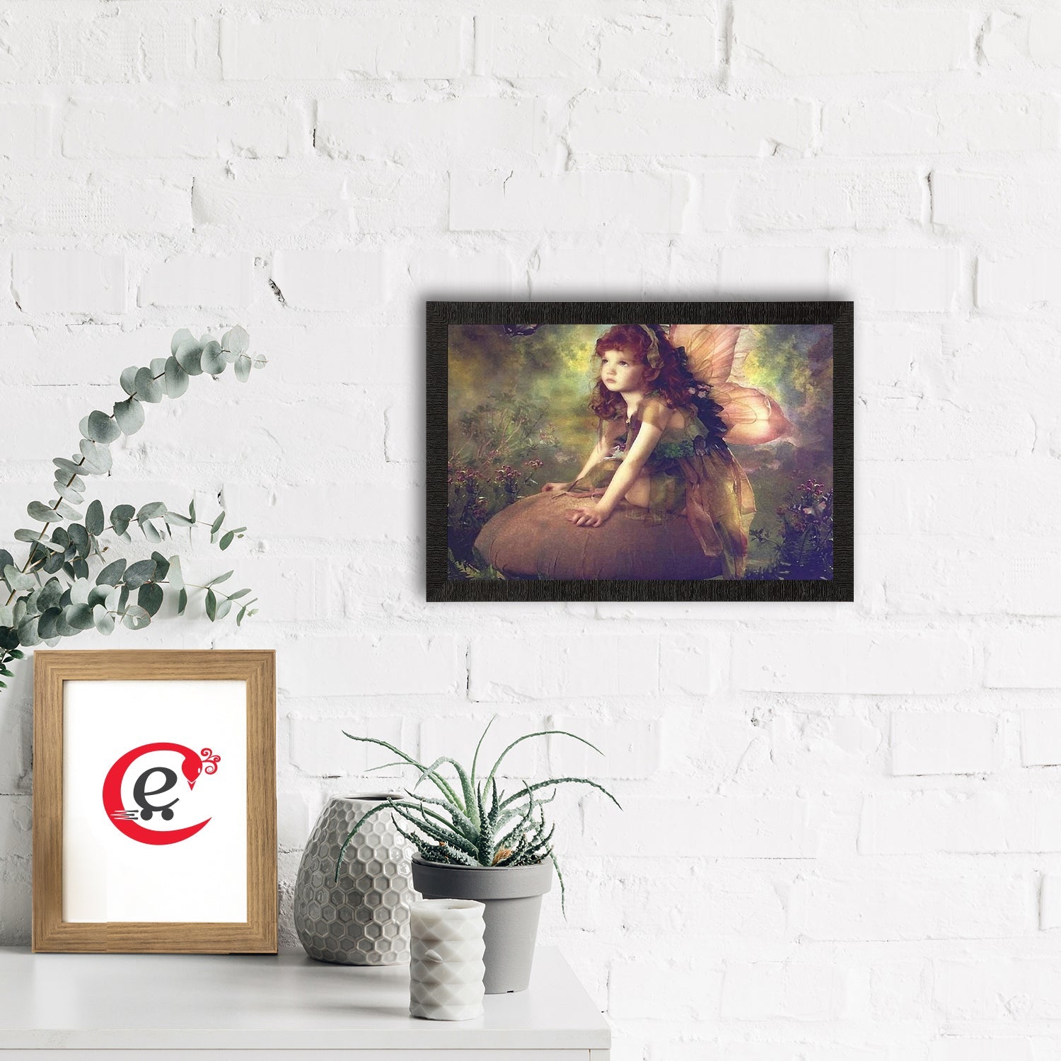 Little Angel Satin Matt Texture UV Art Painting Kafalo